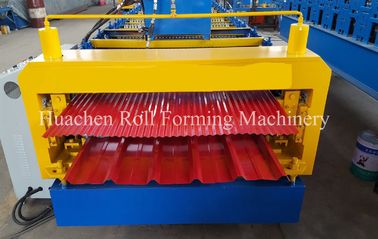 High Speed Double Layer Roll Forming Machine Panasonic PLC Control System
