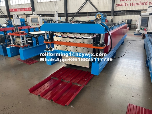 15-20m/Min Metal Çatı Plakası için Çift Katmanlı Kalıplama Makinesi
