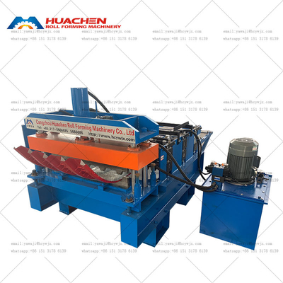 Kavisli Metal Çatı Paneli Hidrolik Kemer Yaprak Soğuk Rulo Yapım Makinesi