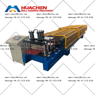 Otomatik Çapraz Kapı Blade Roll Forming Machine Garaj Kapısı Rolling Up Kapı Yapma Makinesi