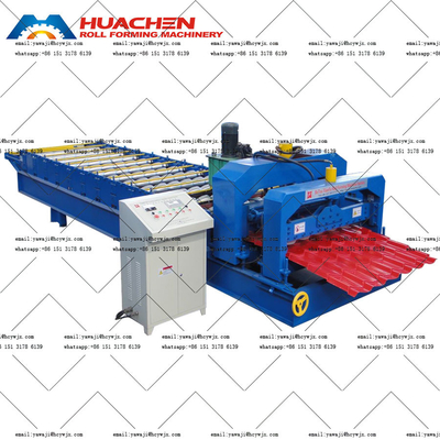 Özelleştirilebilir Alüminyum Adım Plakalı Rulo Formasyon Makinesi 380v 50Hz 3 Faz için