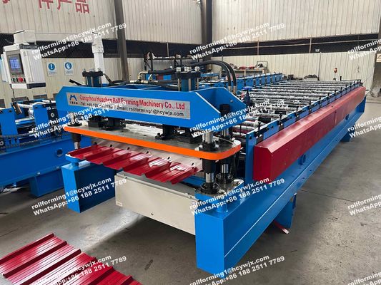 1250mm Galvanizli Sac Levha Rulo Şekillendirme Makineleri 5.5kw Güç