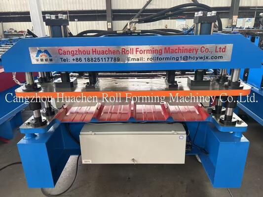 11 İstasyon 15m/min Hız 1200mm Genişlik Metcopo Adım Taş Çatı Yaprak Çubuk Formasyon Makinesi Çubuk Formasyon Ekipmanı