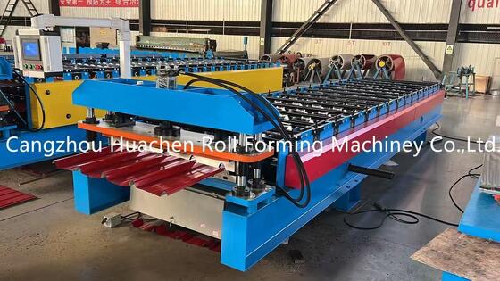 380V Oluklu Çatı Paneli Rulo Şekillendirme Makinesi, Hidrolik Kontrol Sistemi ve 15-20m/dak Hız