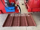 Renkli çelik için hidrolik kesme çatı levha rulo şekillendirme makinesi