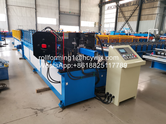 Yüksek hassasiyetli Cr12 rulo malzemesi ve Delta PLC ile aşağı yuvarlak rulo şekillendirme makinesi