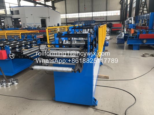 Yüksek hassasiyetli Cr12 rulo malzemesi ve Delta PLC ile aşağı yuvarlak rulo şekillendirme makinesi