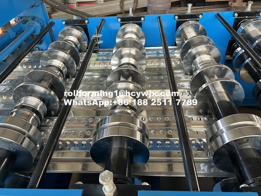 PLC Denetimli Zemin Güverte Rulo Formasyon Makinesi 400mm H Çaplı Çelik Çerçeve 1220mm Geniş
