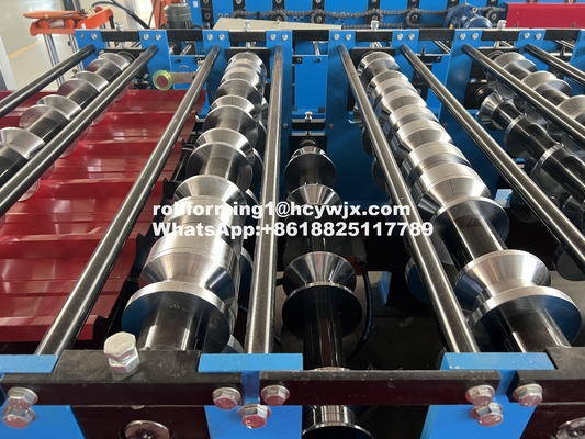 15-20m/Min Metal Çatı Plakası için Çift Katmanlı Kalıplama Makinesi