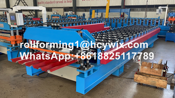 TP25/TP35/TP40 Çatı Yaprakları için 20m/Min Dalgalanmış Rulo Yapım Makinesi