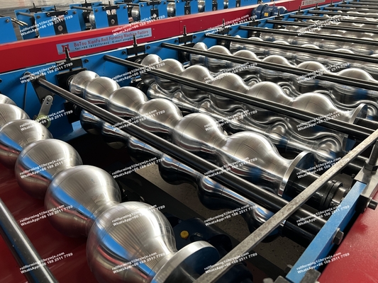 PPGI Renkli Çelik GI Malzemesi Camlı Tile Roll Forming Makinesi için