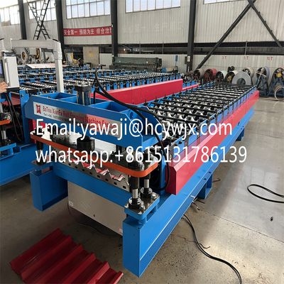 Galvanizli Çelik Metal Çatlak Çaplak Çip Yapma Makinesi Trapezoidal Çatlak Rulo Formasyon Makinesi