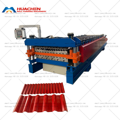 Çift Katmanlı Galvanizli Plakalı Çatı Yapım Makinesini