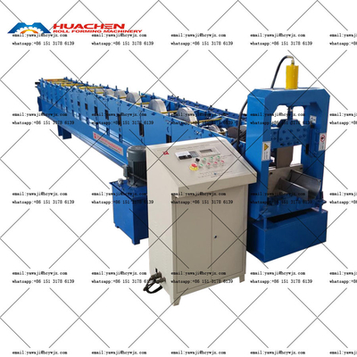 Otomatik olarak Çelik Plakalı Galvanizli Metal Çatı Yağmur Çukur Rulo Formasyon Makinesi