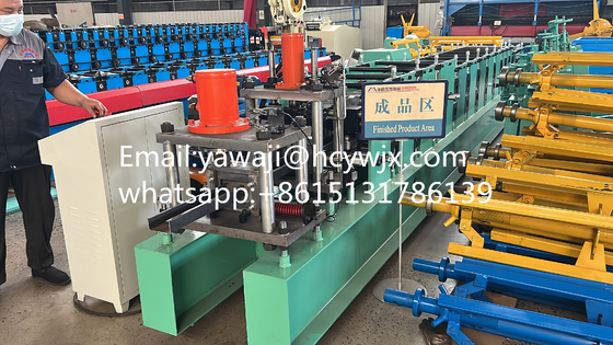 PLC Kontrolü C Purlin Roll Forming Makinesi 14-18 Rol Stasyonu ile