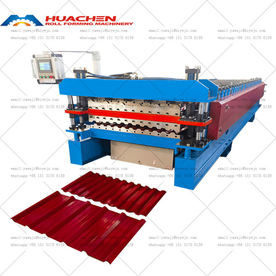 Verimli Çift Katmanlı Rulo Yapım Makinesi Trapezoidal Çatı Metal Kelepçe Yapım