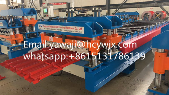 380v Çatı Çelik Plakası CR12 Kesme Malzemesi ile Camlı Tile Roll Forming Machine