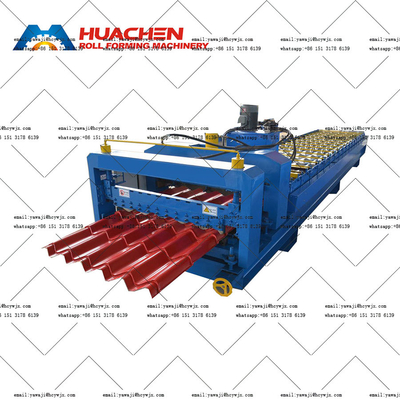 Verimli Popüler Camlı Tile Roll Eski Camlı Tile Roll Forming Machine