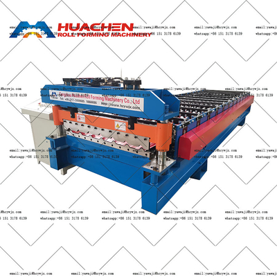 15m/min Hız 1200mm Genişlik Malzemeler için Büyük Çatı Rulo Formasyon Makinesi