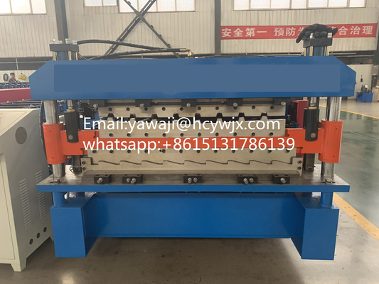 1250mm Malzeme Genişliği 380v 50Hz 3 fazlı Çift Güverteli Rulo Formasyon Makinesi Elektrikli Sistem