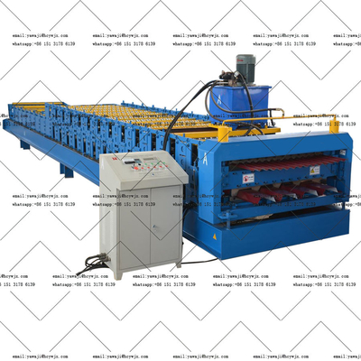 Zincir Sürücü Çift Güverteli Rulo Formasyon Makinesi Kısa teslimat süresinde 1250mm malzeme genişliği için