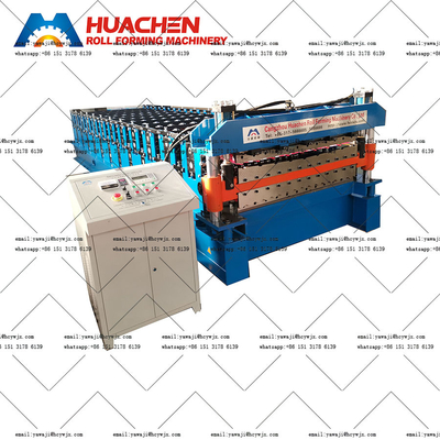 Ekonomik Çift Deck Roll Forming Makine toplam gücü 5.5 5.5KW