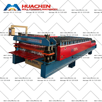 0.3-0.6mm Malzeme Kalınlığı 45 Çelik Öldürme ve Plating ile Çift Güvertesi Yuvarlak Formasyon Makinesi