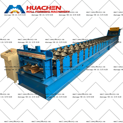 Zincir Sürücü Panel Roll Forming Makine PPGI / GI Malzeme Tipi Zemin Güvertesi Yuvarlak Forming için