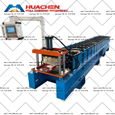 PPGI / GI Büyük Aralıklı Çatı Yaprak Rulo Formasyon Makinesi
