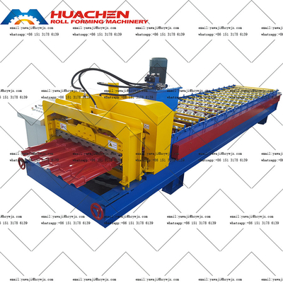 PPGI / GI Otomatik Çatılı Camlı Tile Roll Forming Makinesi