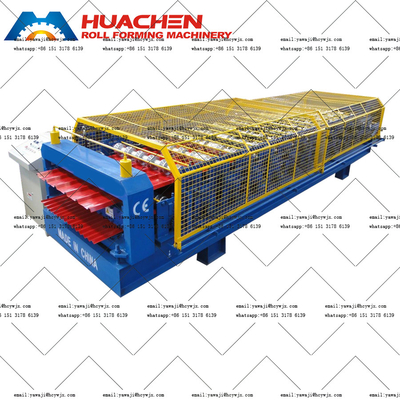 Çift Katmanlı Camlı Tile 1250mm Roll Forming Machine