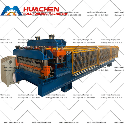 PPGI / GI için Metal Çift Güvertesi Silo Rulo Formasyon Makinesi
