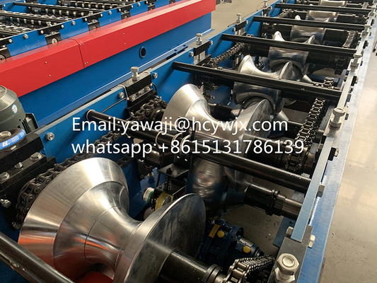 0.3mm - 0.8mm Yüksek Hızlı Ridge Cap Rulo Şekillendirme Makinesi 380V 50HZ 3