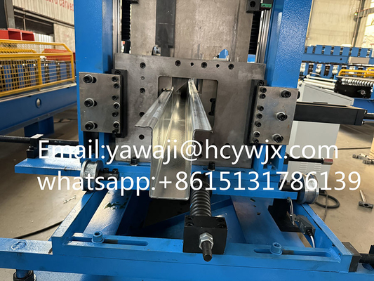 Hidrolik Kesme Galvanizli Çelik OMEGA CE ile Purlin Roll Forming Makinesi