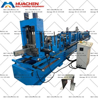 Hidrolik Kesme Galvanizli Çelik OMEGA CE ile Purlin Roll Forming Makinesi