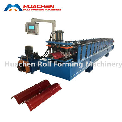 China Ridge Cap Tile Roll Forming Makine Yapma