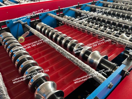 1mm Duvar ve Dış Cephe Paneli İçin Yüksek Hızlı Zincir İletim Oluklu Şekillendirme Makinesi