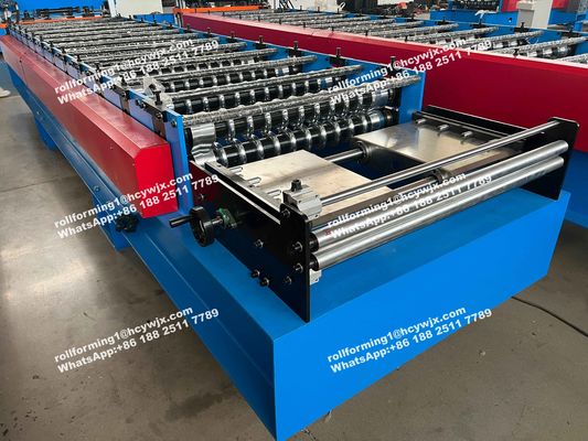 1mm Duvar ve Dış Cephe Paneli İçin Yüksek Hızlı Zincir İletim Oluklu Şekillendirme Makinesi