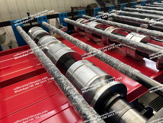 Etiyopya 300 400 Çift Rulo Şekillendirme Makinesi Çift Katmanlı Rulo Şekillendirme Makinesi