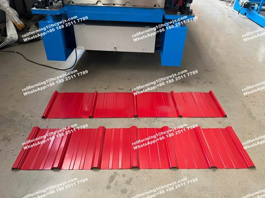 Etiyopya 300 400 Çift Rulo Şekillendirme Makinesi Çift Katmanlı Rulo Şekillendirme Makinesi