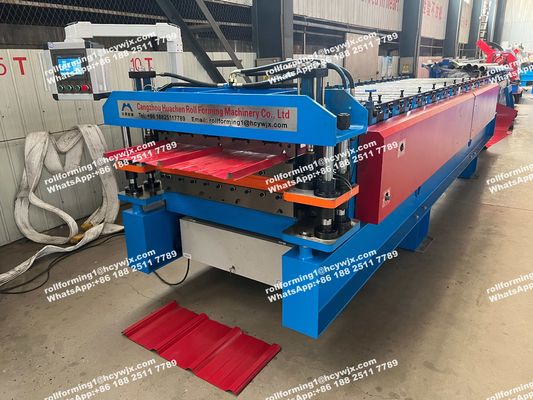 20M/Dakika Metal Çatı Paneli Çift Katmanlı Rulo Şekillendirme Makinesi Otomatik Tip