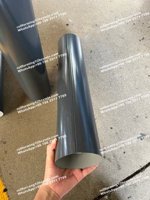 Yuvarlak Yağmur Oluğu Rulo Şekillendirme Makinesi Yağmur Suyu İniş Borusu / Su Borusu İçin