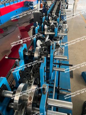 Otomatik 80 - 300 mm Ayarlı C Z Purlin Değiştirilebilir Rulo Şekillendirme Makinesi