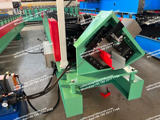 Construction Water System Roofing Sheet Gutter Roll Forming Machine 18 Rows