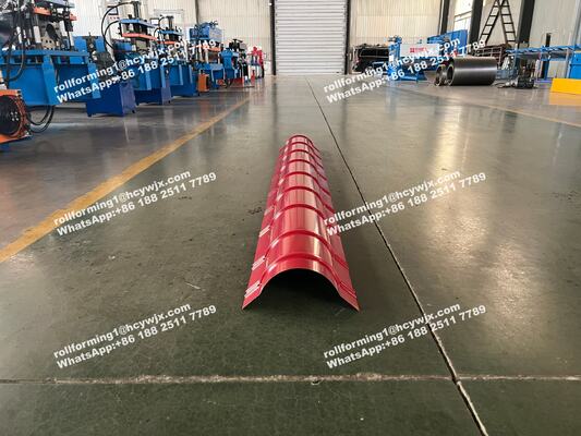 Steel Plate Make Ridge Cap tile Machine Ridge Cap Cold Roll forming Machine