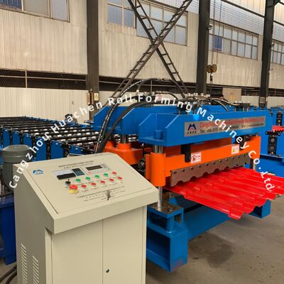 4m/min Hız 13 Rol Stasyonları Çelik Camlı Kelepçe Rulo Formasyon Makinesi 45# Çelik Öldürme ve Kaplama ile