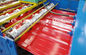 Renk Çelik Levha Çift Katmanlı Çatı Paneli Rulo Şekillendirme Makinesi 1200 / 1250mm Genişliği