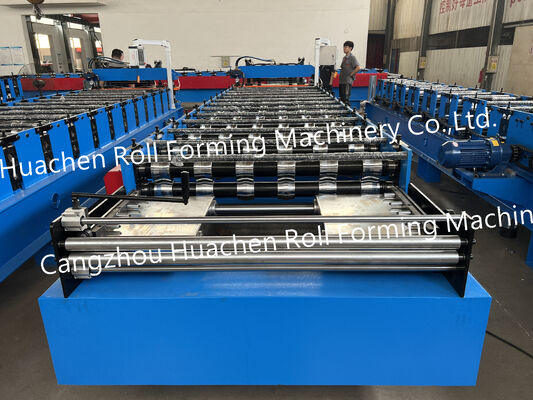 Automatic sheet forming production line for roof panels and wall panels