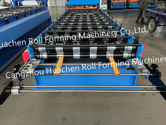 Tam otomatik metal dalgalanmış çatı paneli imalat makinesi