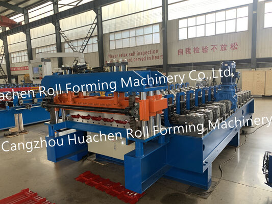 Automatic single-layer metal corrugated sheet rolling machine - Roof tile manufacturing rolling forming machine - Industrial equipment